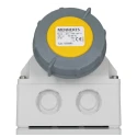 MENNEKES Wall Mount Industrial Power Connector 16A 110V IP67 Yellow 3 Pole IP67