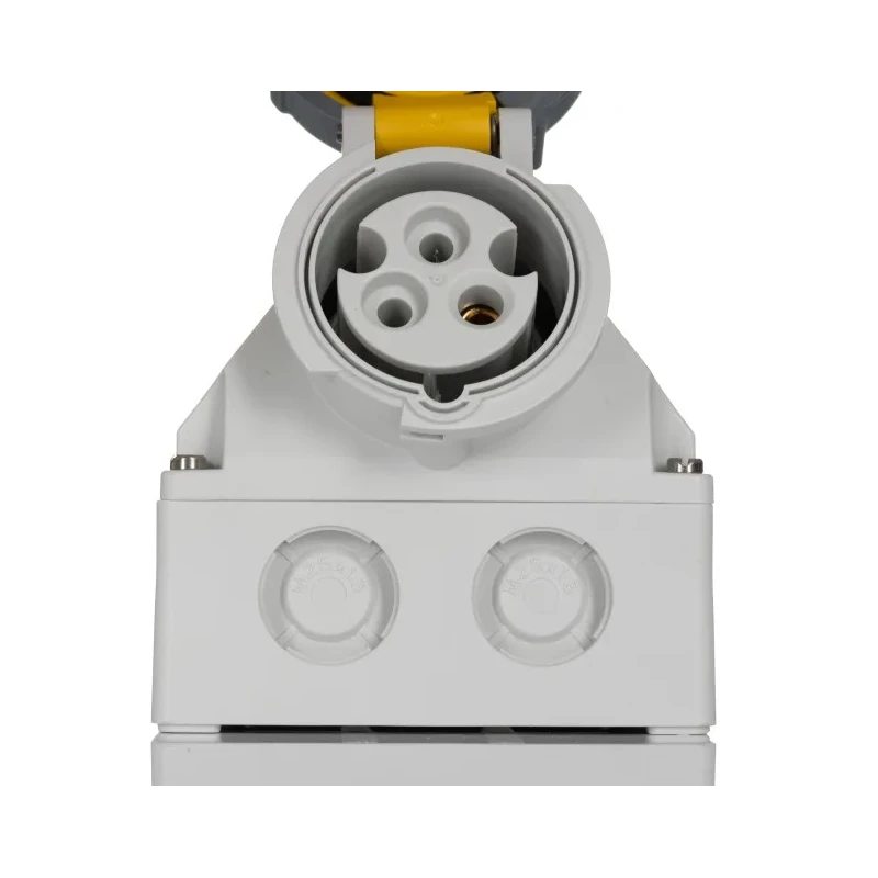 MENNEKES Wall Mount Industrial Power Connector 16A 110V IP67 Yellow 3 Pole IP67