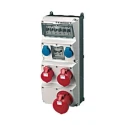MENNEKES IP44 Wall Mount 5P Distribution Unit, 230V, 400 V 