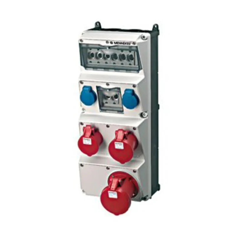 MENNEKES IP44 Wall Mount 5P Distribution Unit, 230V, 400 V 
