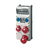 MENNEKES IP44 Wall Mount 5P Distribution Unit, 230V, 400 V