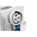 MENNEKES Wall Mount Industrial Power Connector Blue IP44 Rated At 16A, 230V, 3 Pole IP44 