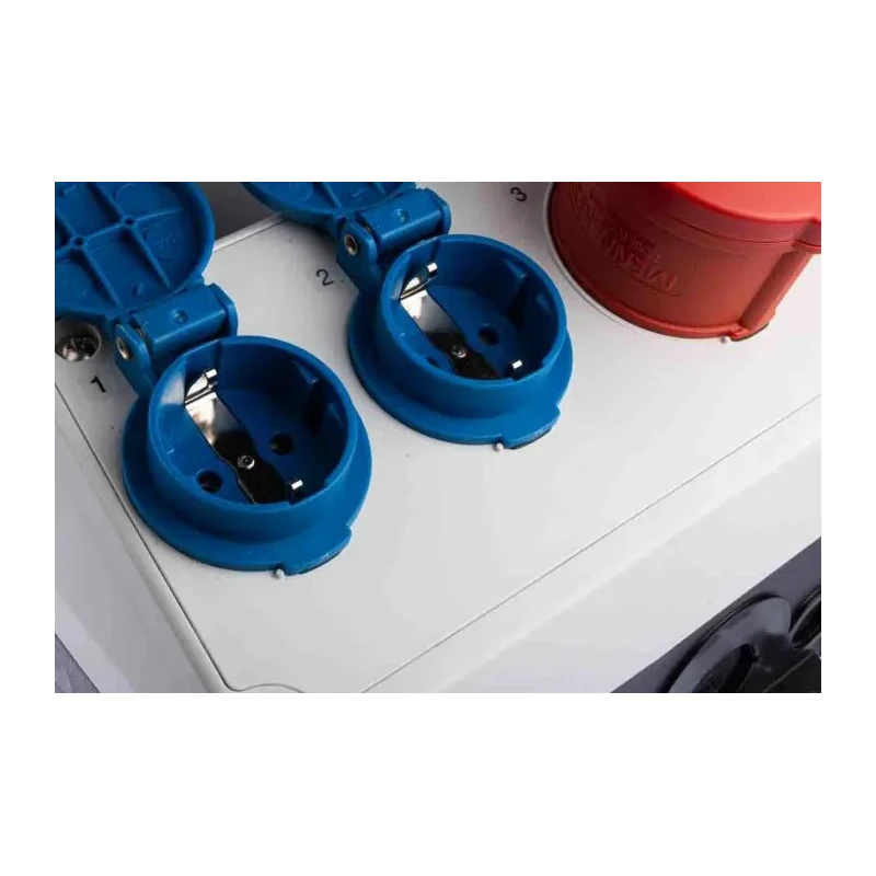 MENNEKES Industrial Power Connector AMAXX Receptacle Combination 16A 230V, 400V 5-Pole IP44 Red Blue Wall Mount IP44