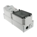 MENNEKES Wall Mount Receptacle, Rated At 16A, 400V, IP67, White Red, 5 Pole, Interlocked, Screw Terminal 
