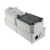 MENNEKES Wall Mount Receptacle, Rated At 16A, 400V, IP67, White Red, 5 Pole, Interlocked, Screw Terminal