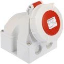 MENNEKES Industrial Power Connector Rated At 16A, 400V Red Wall Mount IP67 5 Pole IP67