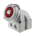 MENNEKES Industrial Power Connector Wall Mount, 32A 400V IP67 Red 5 Pole IP67