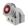 MENNEKES Industrial Power Connector Wall Mount, 32A 400V IP67 Red 5 Pole IP67