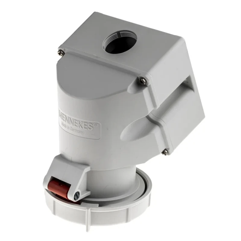 MENNEKES Industrial Power Connector Wall Mount, 32A 400V IP67 Red 5 Pole IP67