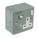 Powerbreaker PowerBreaker H 13A Passive 1 Gang Dual Pole Surface Mounted RCD Socket K21MP-C