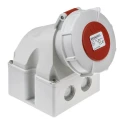 MENNEKES Industrial Power Connector, Rated at 32A, 400V, IP67, Red, Wall Mount, Screw Terminal, 4 Pole IP67