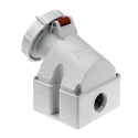 MENNEKES Industrial Power Connector, Rated at 32A, 400V, IP67, Red, Wall Mount, Screw Terminal, 4 Pole IP67