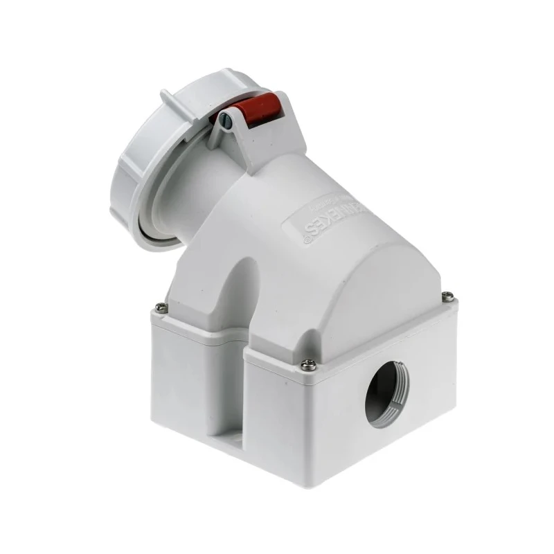 MENNEKES Industrial Power Connector, Rated at 32A, 400V, IP67, Red, Wall Mount, Screw Terminal, 4 Pole IP67