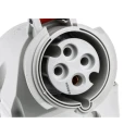 MENNEKES Industrial Power Connector, Rated at 32A, 400V, IP67, Red, Wall Mount, Screw Terminal, 4 Pole IP67