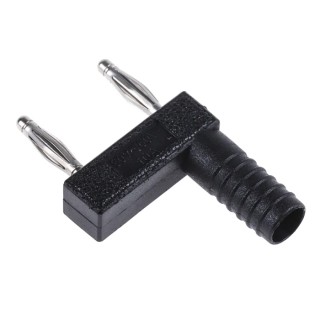 Staubli Black Male Banana Plug 2 mm Connector Plug-In Termination Silver Plating 30 V 60V dc 10A 63.9845-21