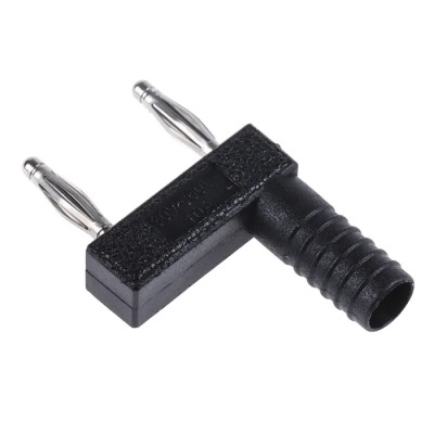 Staubli Black Male Banana Plug 2 mm Connector Plug-In Termination Silver Plating 30 V 60V dc 10A 63.9845-21