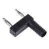 Staubli Black Male Banana Plug 2 mm Connector Plug-In Termination Silver Plating 30 V 60V dc 10A 63.9845-21