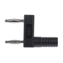Staubli Black Male Banana Plug 2 mm Connector Plug-In Termination Silver Plating 30 V 60V dc 10A 63.9845-21