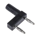 Staubli Black Male Banana Plug 2 mm Connector Plug-In Termination Silver Plating 30 V 60V dc 10A 63.9845-21