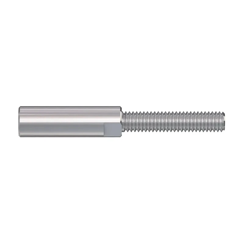 Staubli Silver 3 mm Terminal Post, M4 Thread, 55A, Height Above Panel 20mm 01.0002