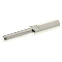 Staubli Silver 3 mm Terminal Post, M4 Thread, 55A, Height Above Panel 20mm 01.0002