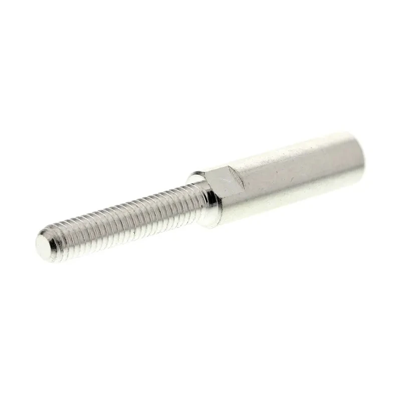 Staubli Silver 3 mm Terminal Post, M4 Thread, 55A, Height Above Panel 20mm 01.0002