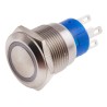 RS PRO Illuminated Push Button Switch Latching Panel Mount SPDT Yellow LED IP67 19.2 mm Cutout 250 V 5A 111-5778