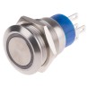 RS PRO Illuminated Momentary Push Button Switch Panel Mount 19.2 mm Cutout SPDT Yellow LED IP67 250 V AC 111-5796