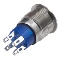RS PRO Illuminated Latching Push Button Switch, Panel Mount, 19.2 mm Cutout, DPDT, White LED, IP67, 250 V AC, 5A 111-5825