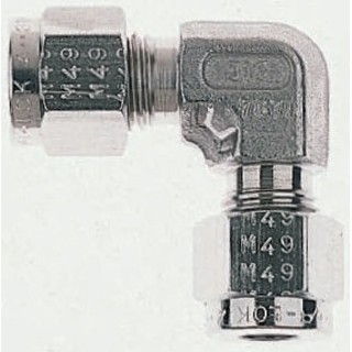Parker Stainless Steel Pipe Fitting 90 Degree Elbow, Maximum Pressure 430 bar EEM12-316
