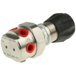 Parker 1/4 in NPT Stainless Steel Pneumatic Regulator 400 psi Series I IR4003SK4PXX4B2P