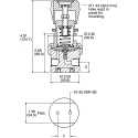 Parker 1/4 in NPT Stainless Steel Pneumatic Regulator 400 psi Series I IR4003SK4PXX4B2P