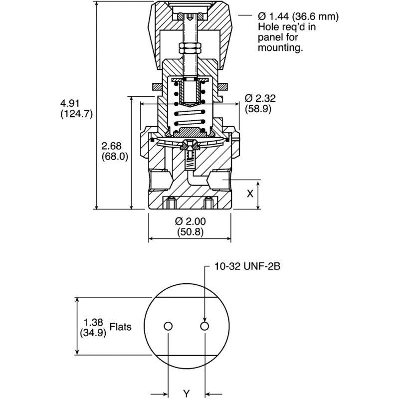 Parker 1/4 in NPT Stainless Steel Pneumatic Regulator 400 psi Series I IR4003SK4PXX4B2P