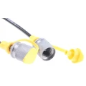 Stauff Hydraulic Test Point Hose 1m Length, Threaded Male M16 x 1/4 to M16, 400 bar Max Operating Pressure SMS 20 1000A