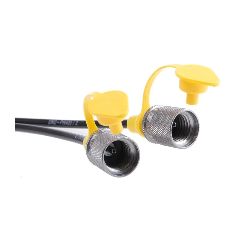 Stauff Hydraulic Test Point Hose with Threaded Male Connections M16 x 1/4, 2m Length, 400 Bar Operating Pressure SMS 20 2000A