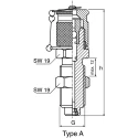 Stauff Hydraulic Test Point, Metric Thread Size M16, Maximum Operating Temperature 200°C, Seal Material EPDM SSK 20 P
