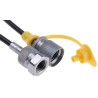 Stauff Hydraulic Test Point Hose 2m, Threaded Male Connections M16 x 1/4 to 1/4 in G, 400 bar Operating SMS 20/M2000A