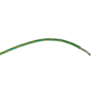 Alpha Wire Hook Up Wire PVC Series Green, Yellow 16 AWG 26/0.25 mm Core Strands 30 m Polyvinyl 3057 GY005