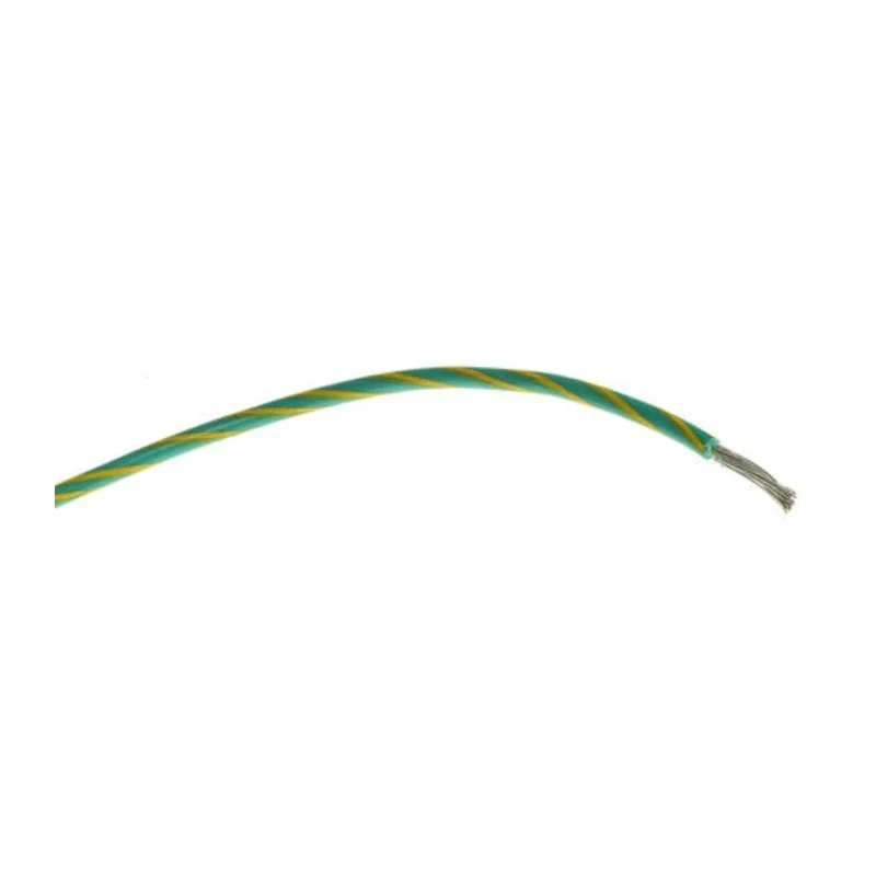 Alpha Wire Hook Up Wire PVC Series Green, Yellow 16 AWG 26/0.25 mm Core Strands 30 m Polyvinyl 3057 GY005