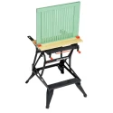Black & Decker Portable Steel Workbench with Adjustable Height, 610 mm Width, 775 mm Height, 160kg Max Load WM550-XJ