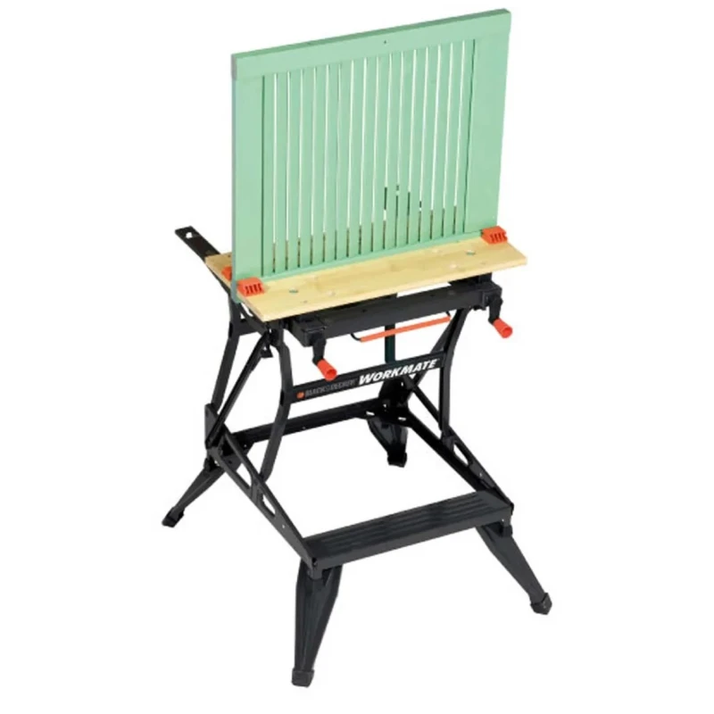 Black & Decker Portable Steel Workbench with Adjustable Height, 610 mm Width, 775 mm Height, 160kg Max Load WM550-XJ
