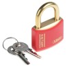 ABUS Keyed Brass Safety Padlock Weatherproof, 40 mm Body Width, 6 mm Diameter Shackle, 23 mm Length XR0084T40KA4