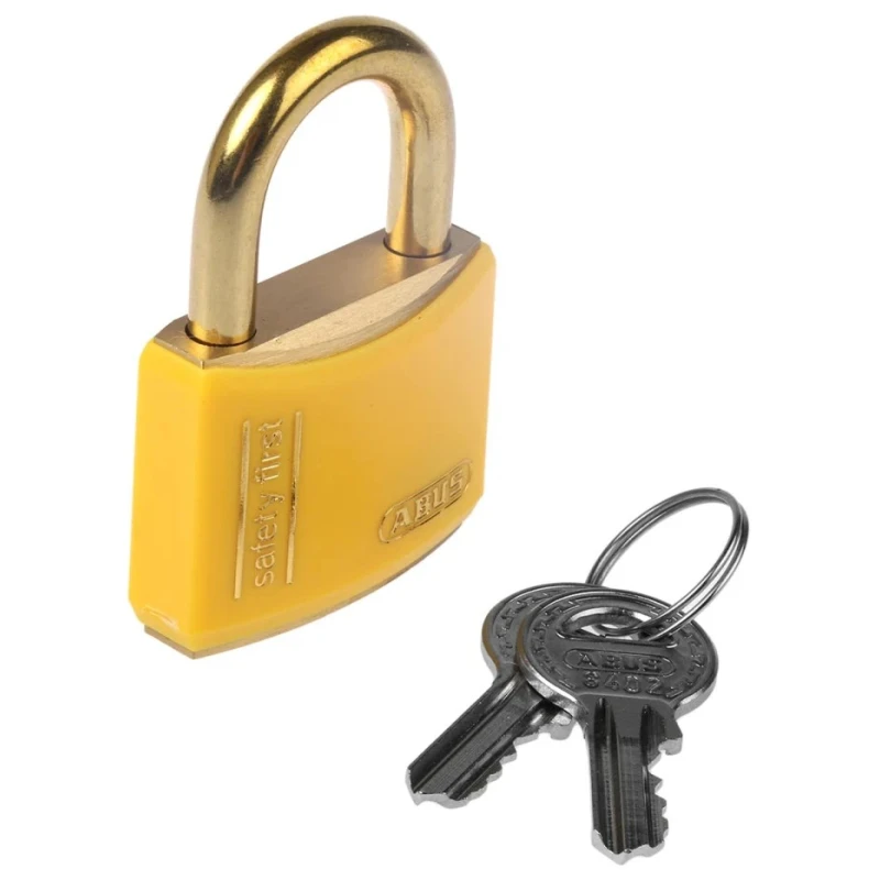 ABUS Brass Safety Padlock Keyed Alike Weatherproof 6 mm Shackle 40mm Body XR0084T40KA2