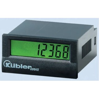 Kubler CODIX 136 8 Digit LCD Counter Battery Powered Panel Mount Germany 6.136.012.861
