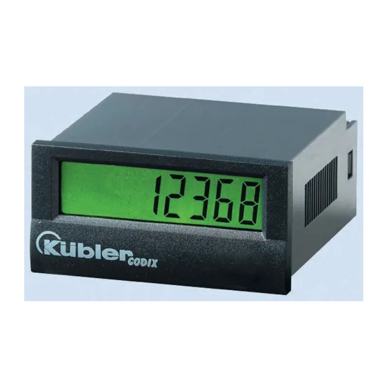 Kubler CODIX 136 8 Digit LCD Counter Battery Powered Panel Mount Germany 6.136.012.861