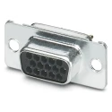 Phoenix Contact D-Sub Connector 15 Contacts Panel Mount Straight Solder Female 60V 3A VS-09-BU-DSUB-HD-EG 1655108