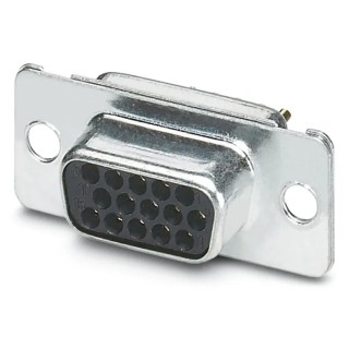 Phoenix Contact D-Sub Connector 15 Contacts Panel Mount Straight Solder Female 60V 3A VS-09-BU-DSUB-HD-EG 1655108