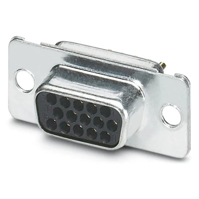 Phoenix Contact D-Sub Connector 15 Contacts Panel Mount Straight Solder Female 60V 3A VS-09-BU-DSUB-HD-EG 1655108