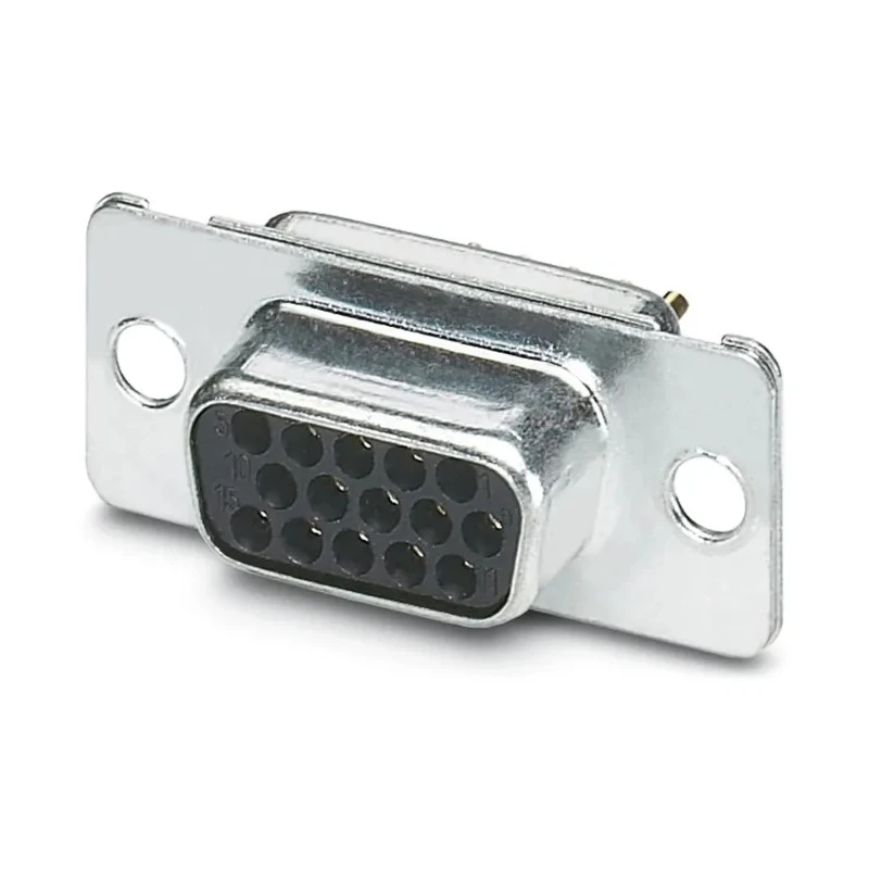 Phoenix Contact D-Sub Connector 15 Contacts Panel Mount Straight Solder Female 60V 3A VS-09-BU-DSUB-HD-EG 1655108