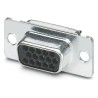 Phoenix Contact D-Sub Connector 15 Contacts Panel Mount Straight Solder Female 60V 3A VS-09-BU-DSUB-HD-EG 1655108